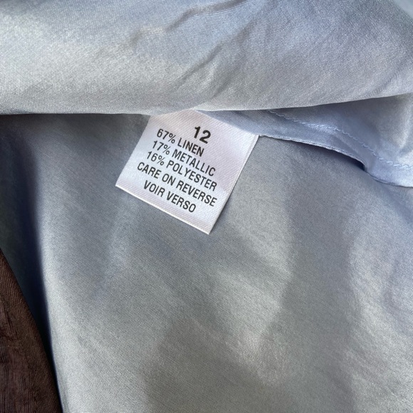 Tahari linen wrinkled skirt - Picture 6 of 6